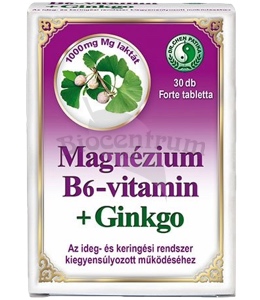 Dr. Chen Magnézium B6 vitamín + Ginko Forte (30 tabliet)