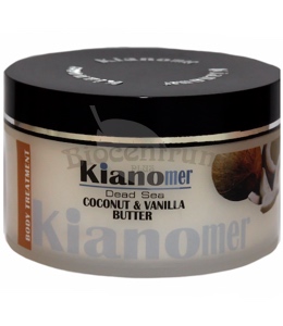 Kianomer Telové maslo s kokosovým a vanilkovým olejom a s minerálmi z Mŕtveho mora 200ml